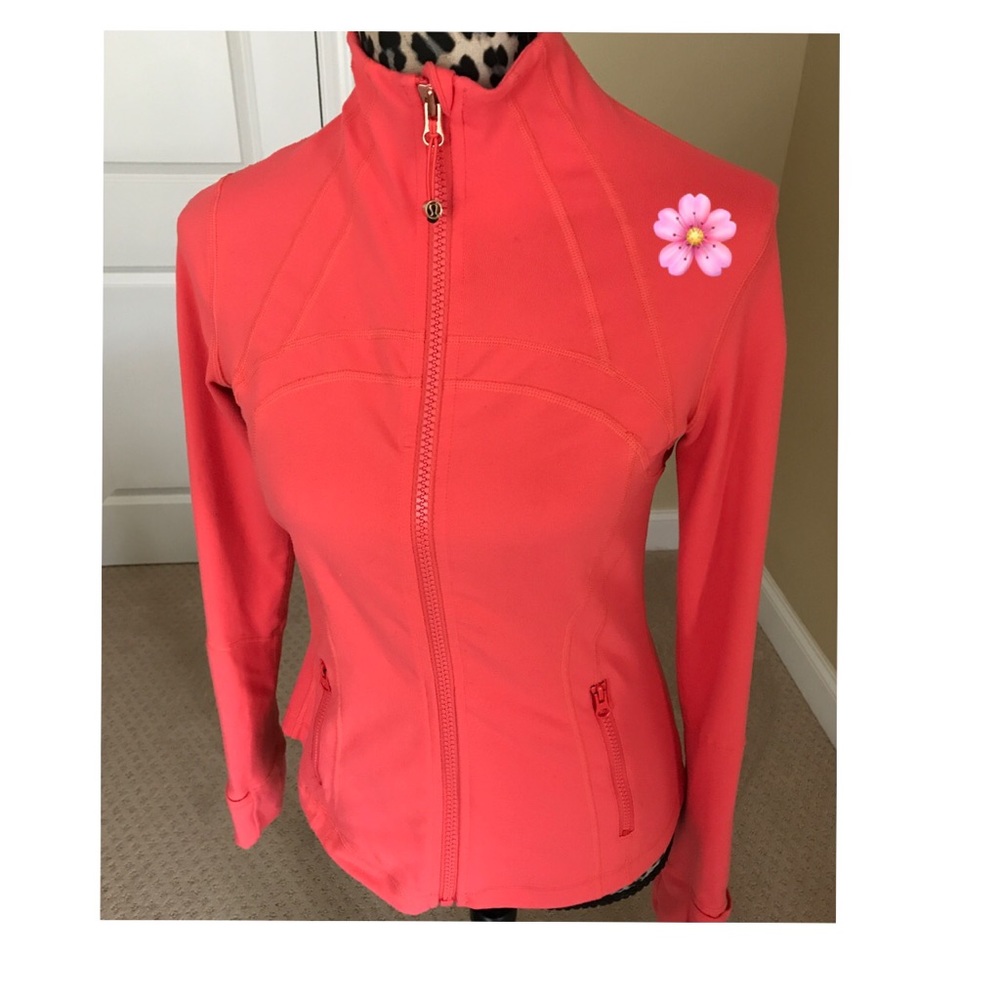 Lululemon define Jacket size 8 coral
